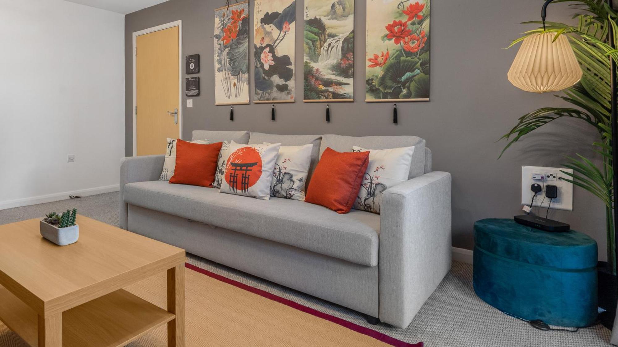 Japanese Suite 2Bed 2Bath, Free Park, Netfix, 75 Inch Tv, Games - City Centre- Maihom Birmingham Exterior photo